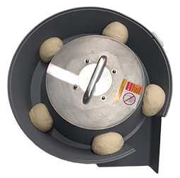 Atlas SH520 Pizza Dough Rounder in action