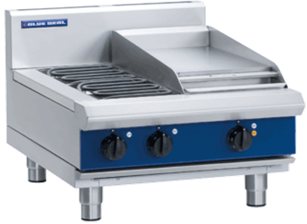 Blue Seal E514C-B Electric Cooktop 2 Radiant Elements With 300mm Griddle Bench Model