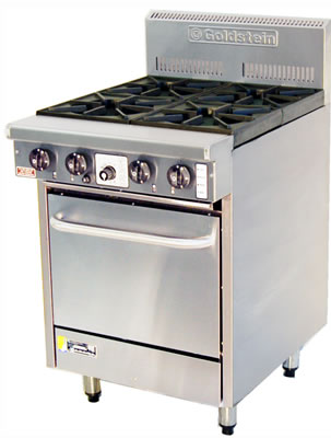 Goldstein PF420 4 open burner gas static Oven Range