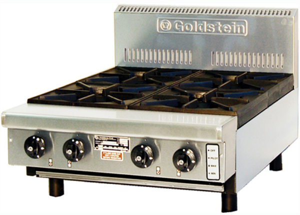 Goldstein 4 open burner gas Cooktop Bench top Model